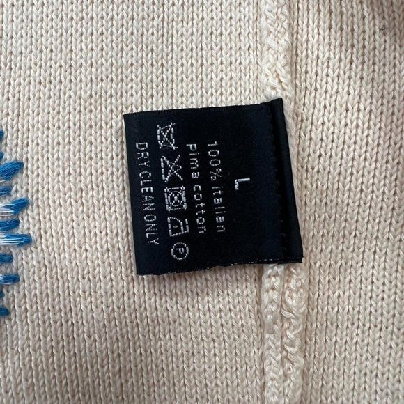 Mitawa Flower Pima Cotton Cardigan - L - Picture 4 of 8